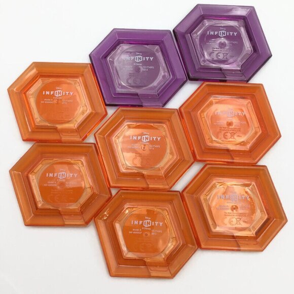 Disney Infinity Power Disc Lot 8 Lenticular Tron Dumbo Buzz Lightyear Peter Pan - Picture 2 of 3